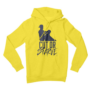 Cut or Starve Hoodie - Yellow